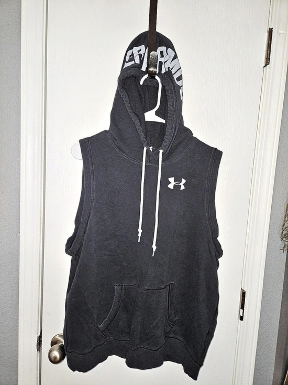 Under Armour UA Icon Sweatshirt Sleeveless Hoodie Black